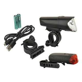 Fischer bicycle LED lighting set 40/20/10 Lux