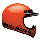 Bell Moto 3 Classic Vintage MX Helm Retro Neon Orange XL - 61-62cm